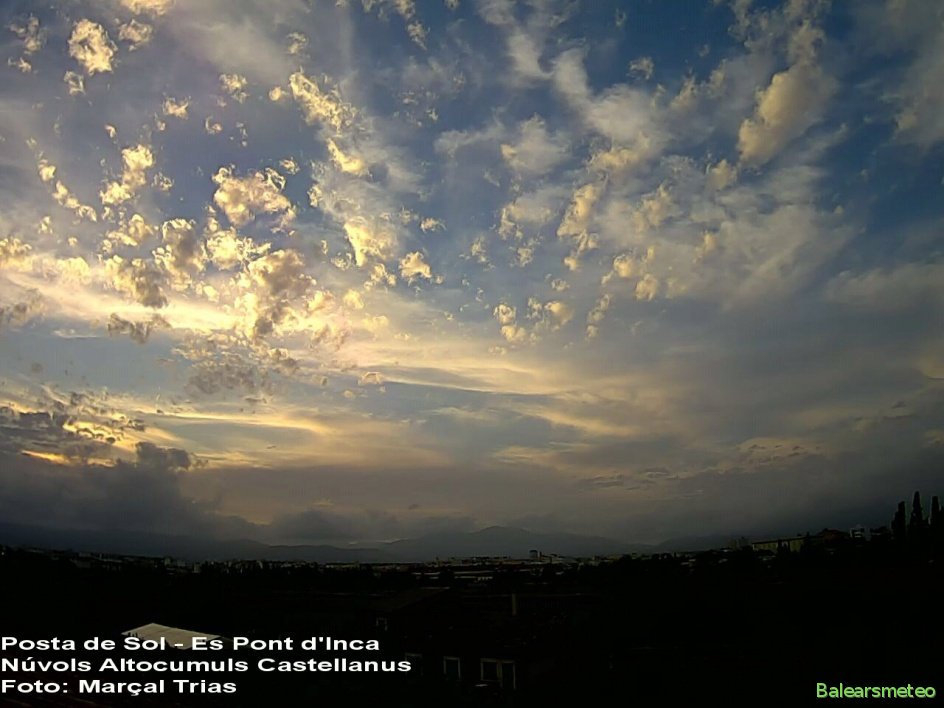 Altocumulus Puesta de Sol - Es Pont d'Inca