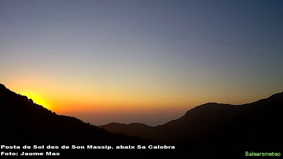 Posta de Sol des de Son Massip 10-08-2017
